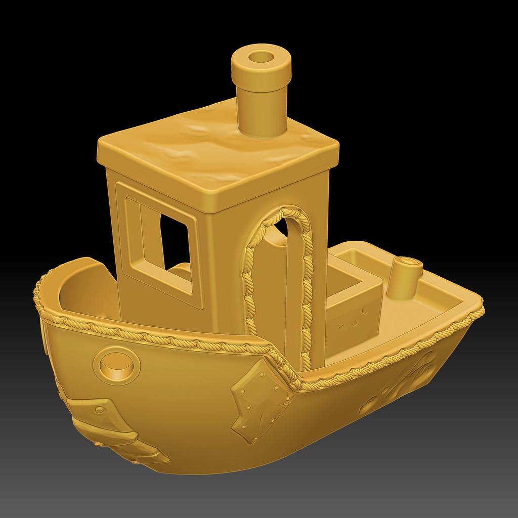 Benchy Boat Stylized 3d model