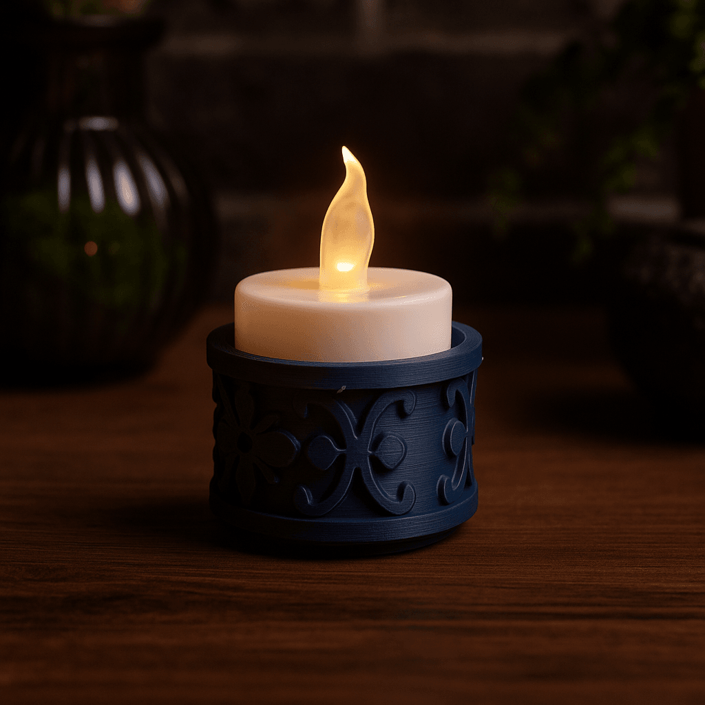 Porto Candle Holder — Ornamental Accent for Cozy Lighting 3d model