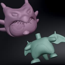 Badtz-Maru Red-Eyes Black Dragon Yugioh | Yu-Gi-OH X Hello Kitty | Sanrio Collection 3d model