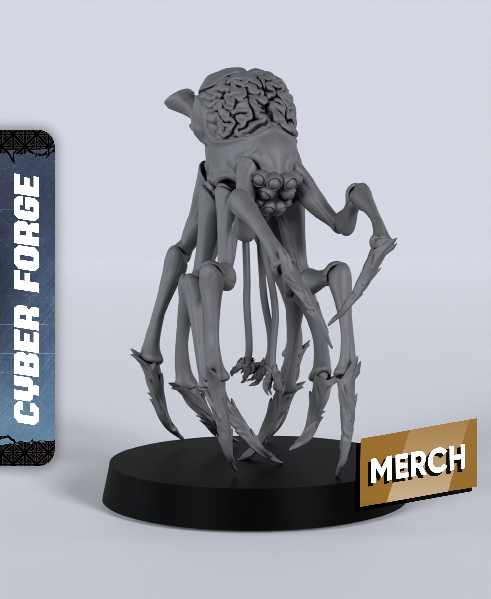 Scourge Mind Reaper - With Free Cyberpunk - Sci-Fi Gift Ideas for RPG and Wargamers 3d model