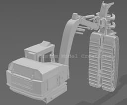 Tigercat 845D Feller Buncher in 1/87 Scale 3d model