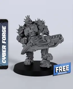 Flameoner - With Free Cyberpunk Dragon - Sci-Fi Gift Ideas for RPG and Wargamers 3d model