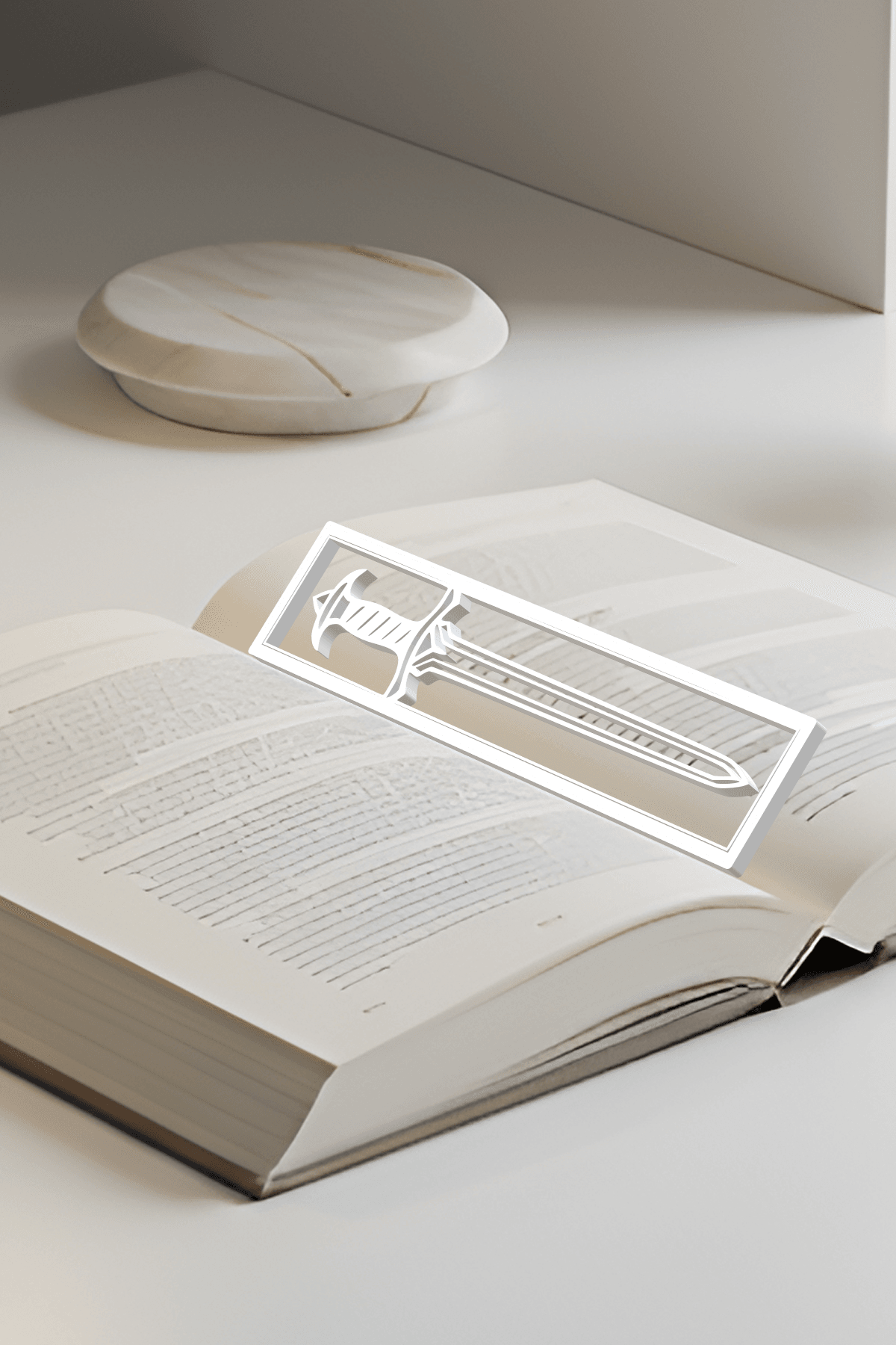 Sword Bookmark, Gift Idea 3d model