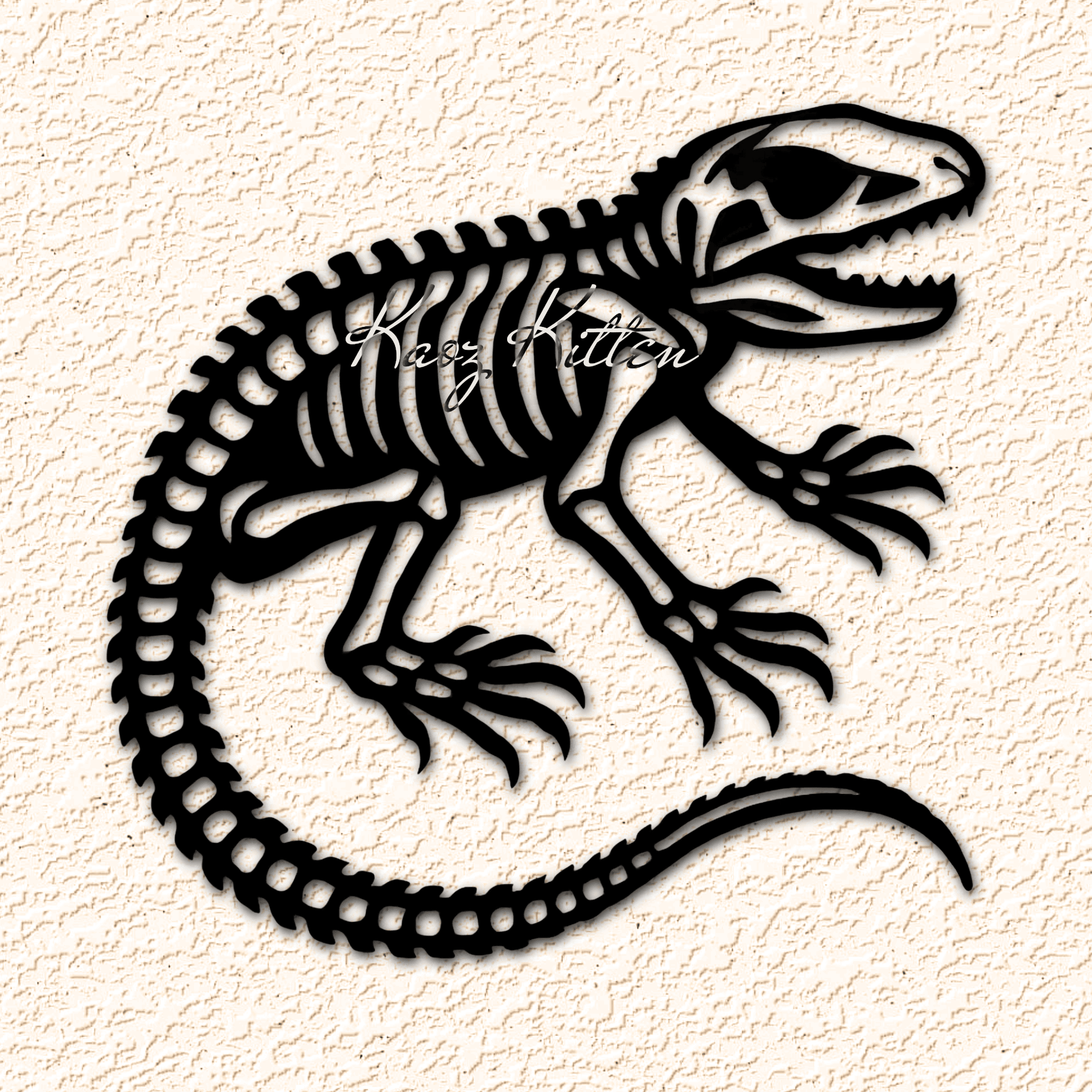 Reptile Lizard Skeleton Wall Art Home Decor 3d model