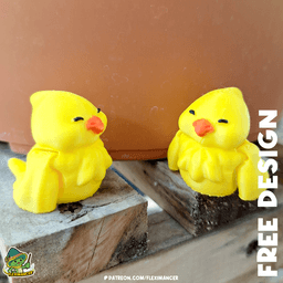 Chicken | Flexi print-in-place + Keychain | Multicolor 3d model