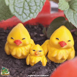 Chicken | Flexi print-in-place + Keychain | Multicolor 3d model