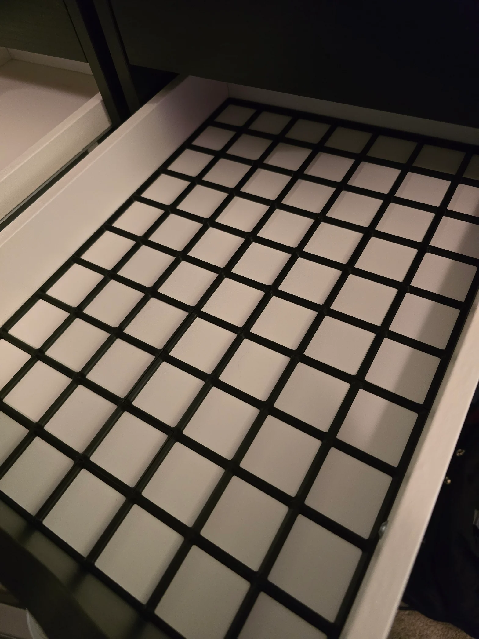 Gridfinity Ikea Alex Drawer - Light Locking Base - 10x7 Grid 3d model