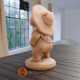 Stylized Hippo on vacation 3d model