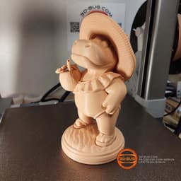 Stylized Hippo on vacation 3d model