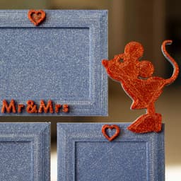 4x6 Frame LOVE Minnie & Mickey Mouse #ThangsFrameContest 3d model
