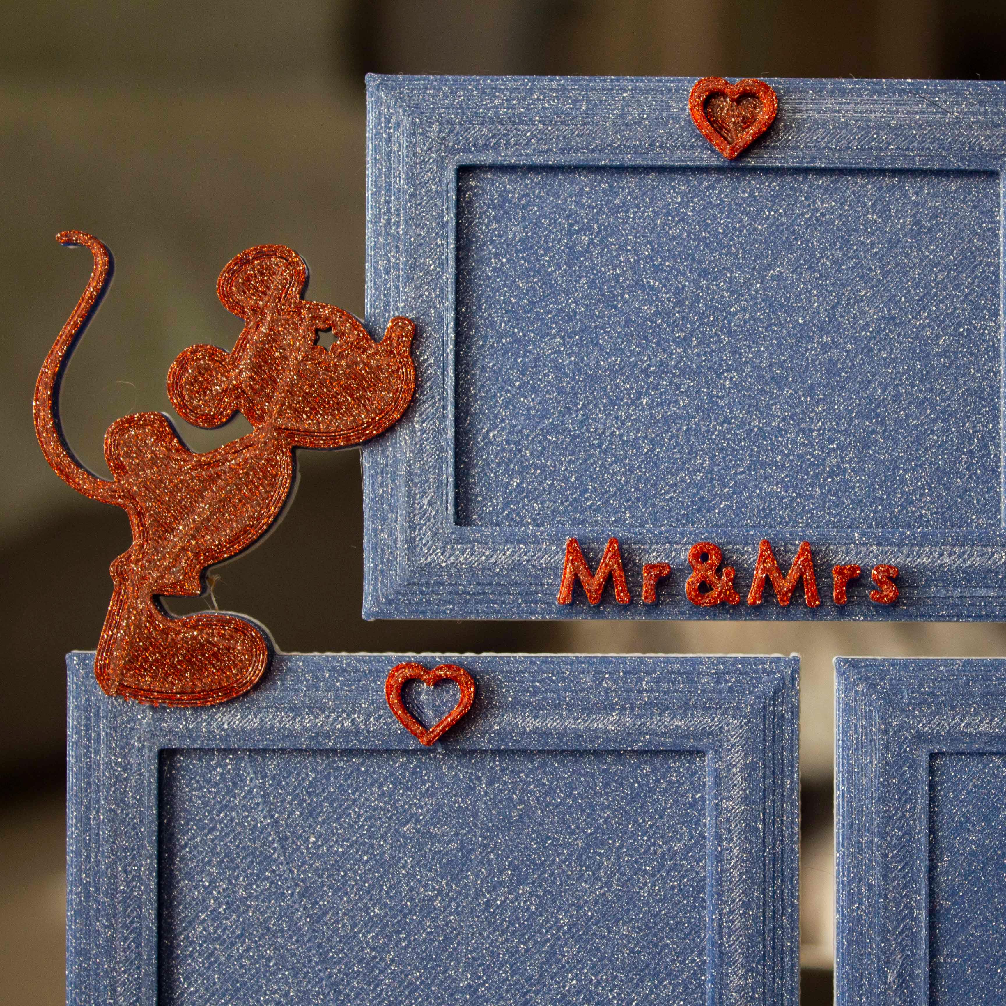 4x6 Frame LOVE Minnie & Mickey Mouse #ThangsFrameContest 3d model