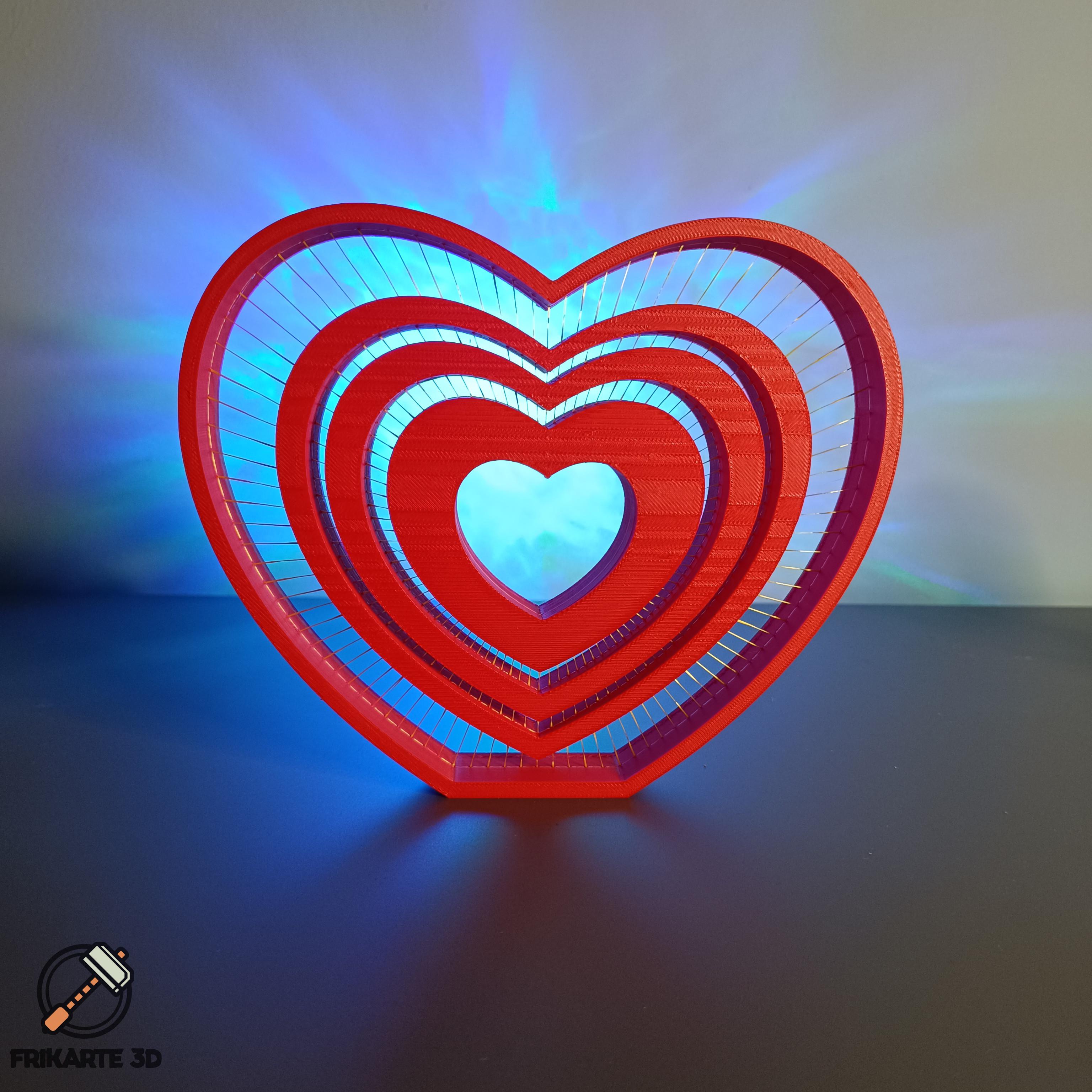 Heart String Art 3d model