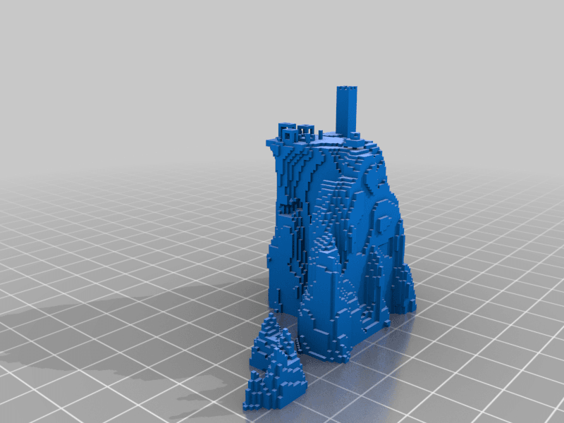 Minecraft Desert Temple Island 3d model