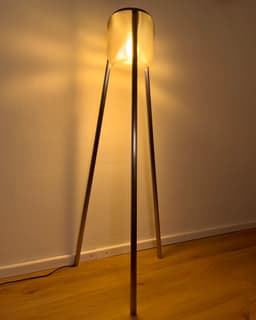 Umea industrial - a floor lamp with steel/copper/aluminum pipes 3d model