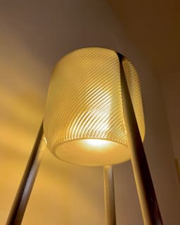 Umea industrial - a floor lamp with steel/copper/aluminum pipes 3d model