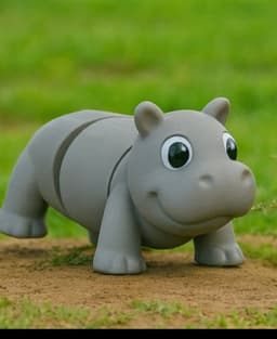 Hippo Flexi: Introducing my newest animal flexi—the lovable Hippo! 3d model