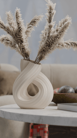 Flow Pot – Sculptural Planter for Modern Decor 3d model