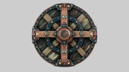 Ironbound Round Shield 3d model