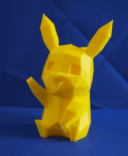Pikachu Low Poly Pokemon 3d model