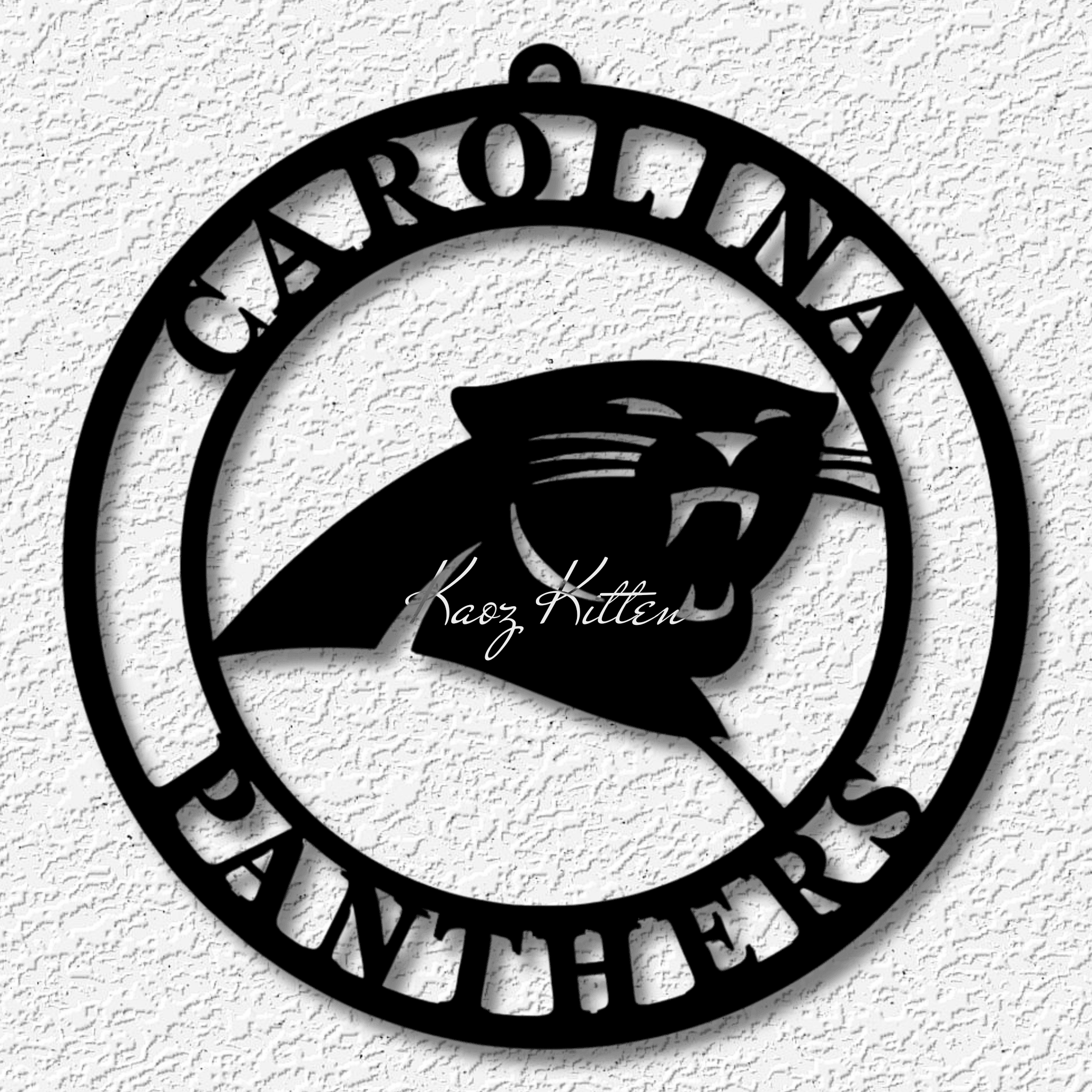 carolina panthers wall art football team home decor 3d model