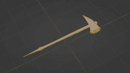 Dragon Tooth War Hammer v2 3d model