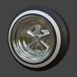 1/64 lowrider wheels Cragar SS 3d model