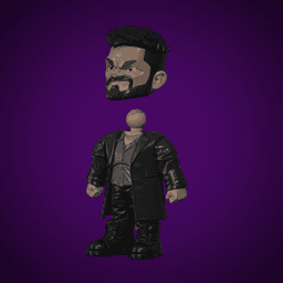 BILLY BUTCHER THE BOYS FLEXI TOY FAN ART 3d model