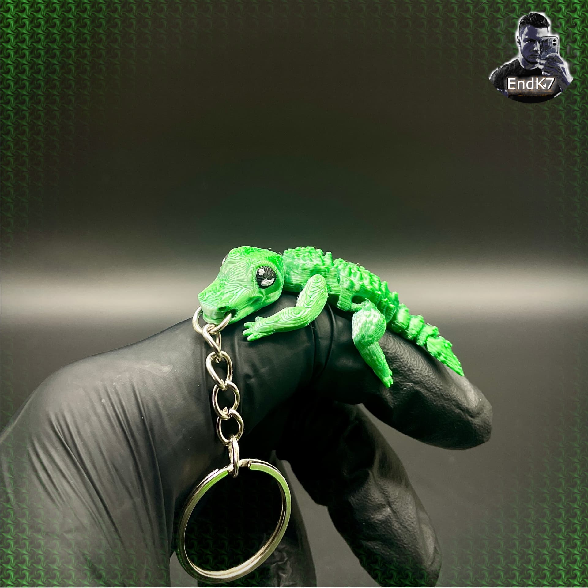 Crocodile Keychain 3d model