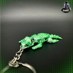 Crocodile Keychain 3d model