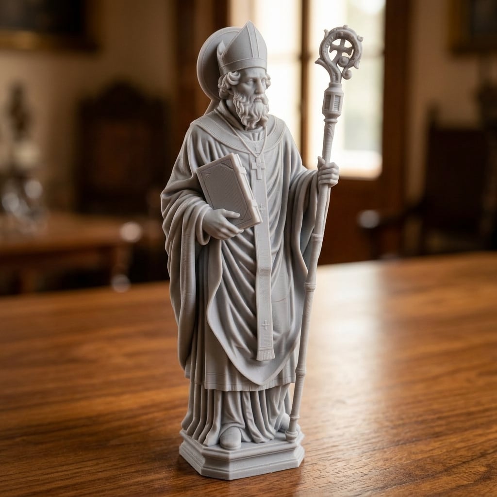 Saint Timothy Holding Scriptures 3d model