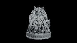 Frost-Kelp Abyss Stalker STL - Deep Sea Monster Statue 3d model