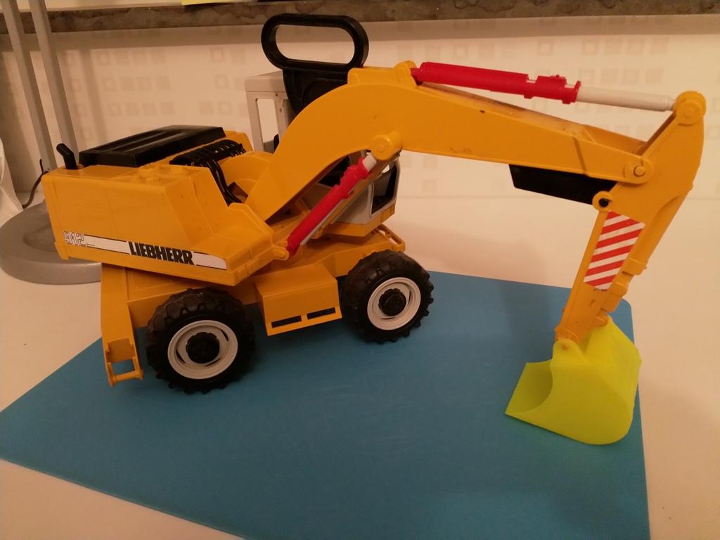 Bruder excavator bucket 3d model
