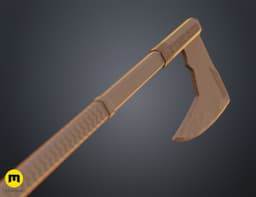 Gimli Bearded Axe - Lord of the Rings 3d model
