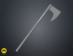 Gimli Bearded Axe - Lord of the Rings 3d model