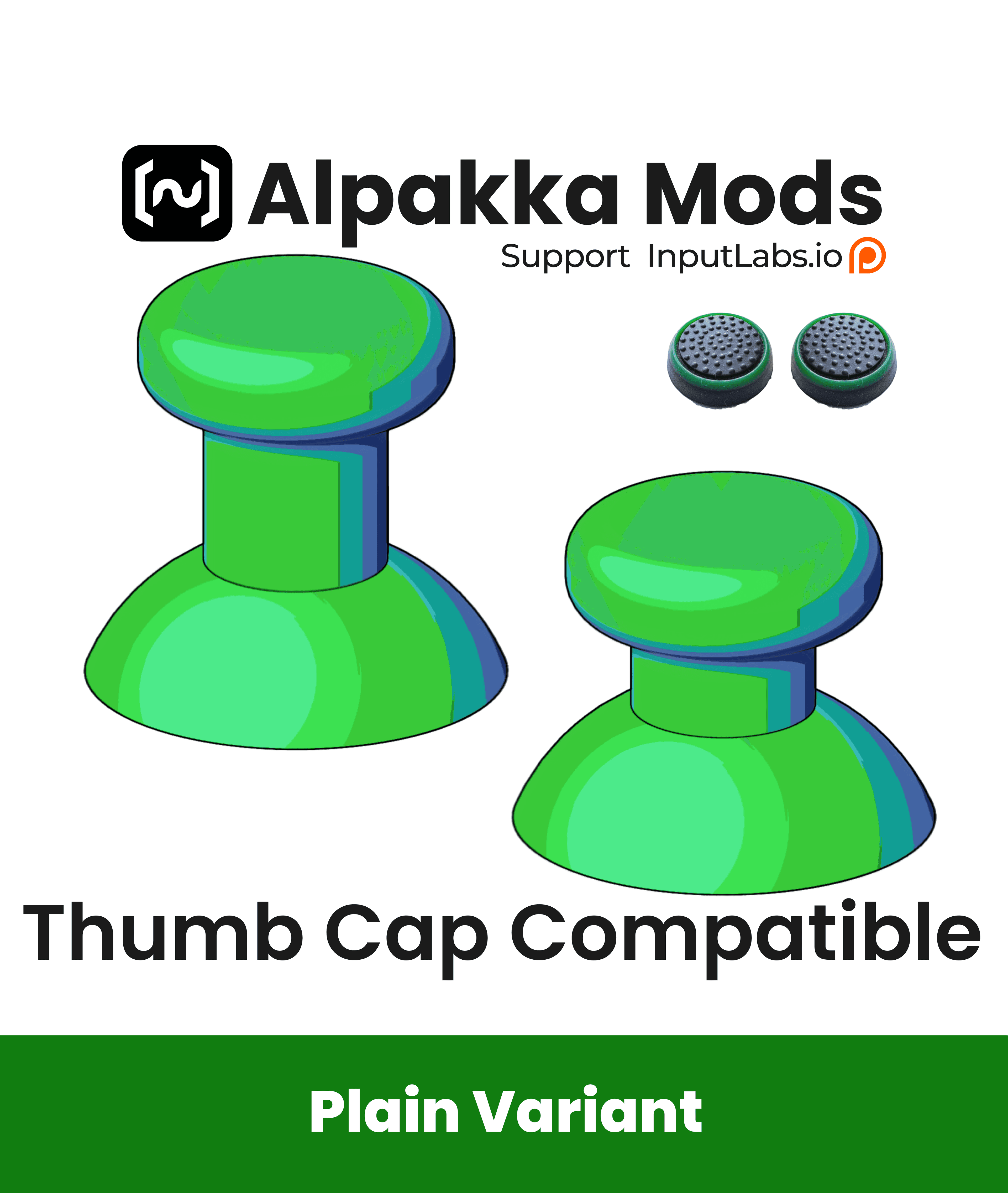 Thumb Cap Compatible Alpakka Analogue Stick Mod 3d model