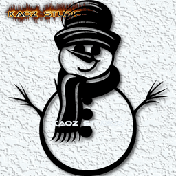 snowman wall art christmas wall decor frosty 3d model