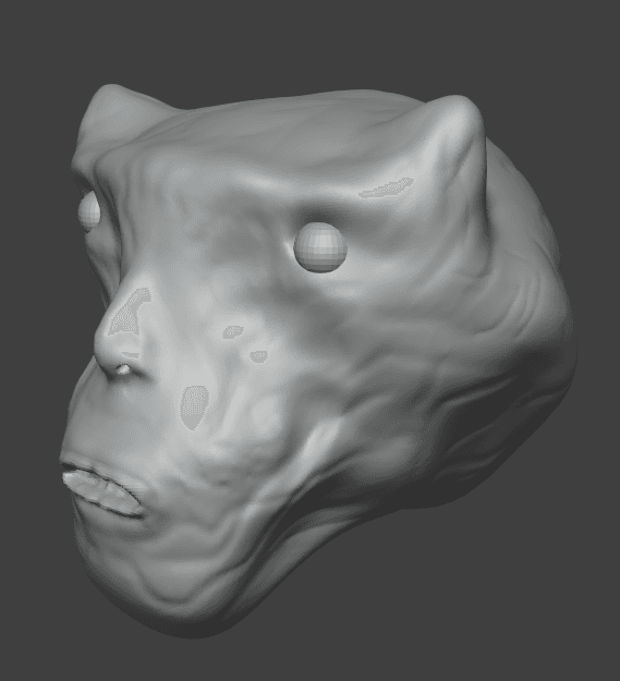 alien skull  3d model