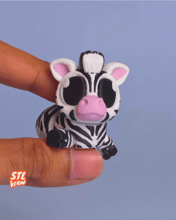 Cute articulated Zebra - Ziko 3d model