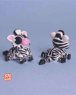 Cute articulated Zebra - Ziko 3d model