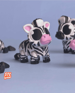 Cute articulated Zebra - Ziko 3d model