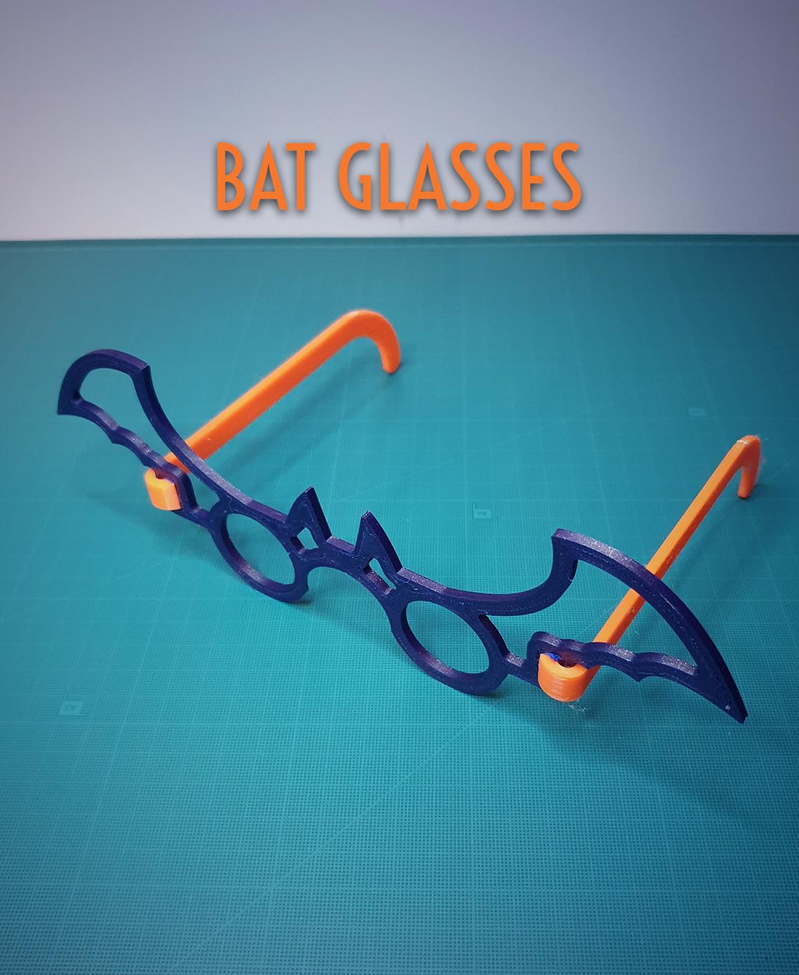 Bat Glasses || HalloweenWearable 3d model