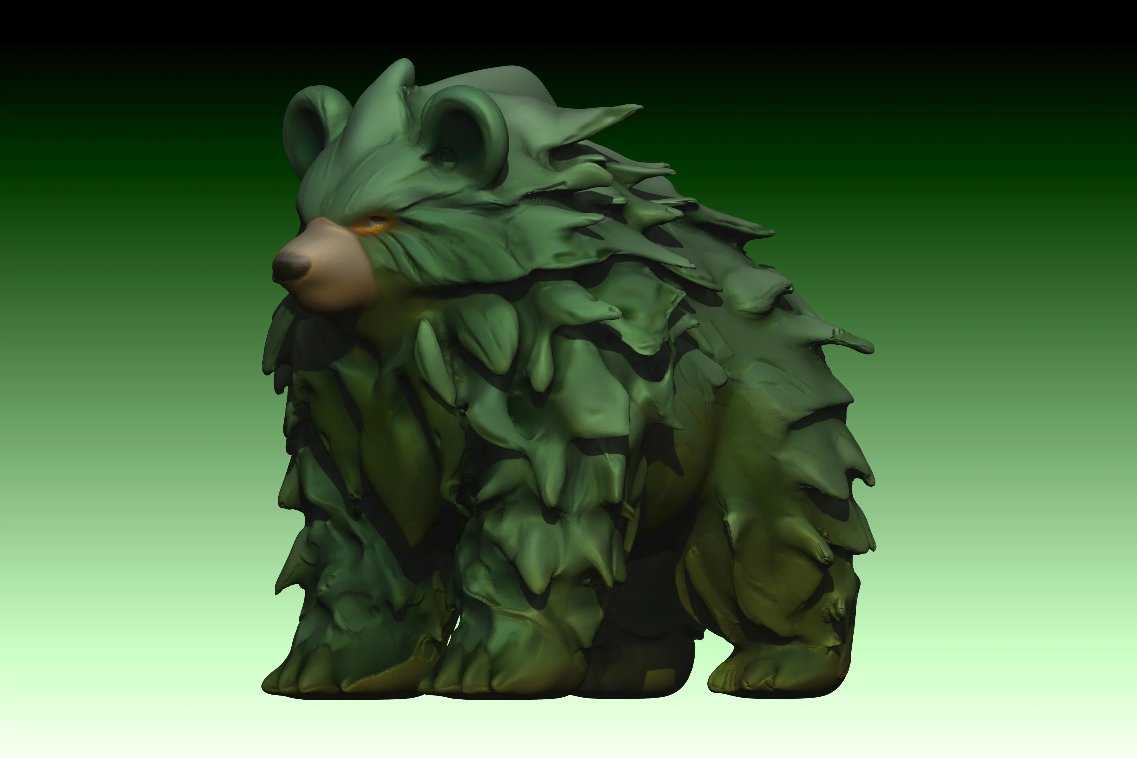 The Great Bear of the Wild - Sylvawind, the Wind and Nature Elemental - FREE For Personal Use 3d model
