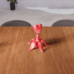 Heart Bud Botanical Statue 3d model