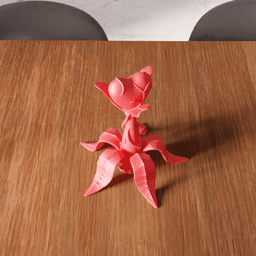 Heart Bud Botanical Statue 3d model