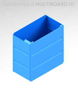 3x3x1.5 LU - MultiBin Simple Drawer 3d model