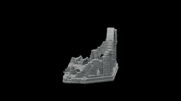 Moonlit Chapel Ruin STL - Printable D&D Tabletop Terrain 3d model