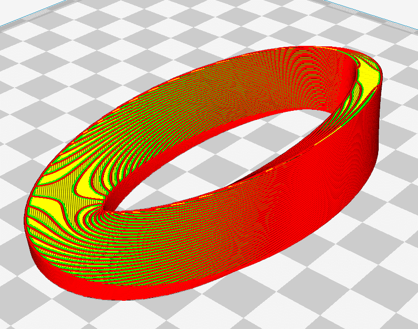 Möbius strip (simple & connected) 3d model