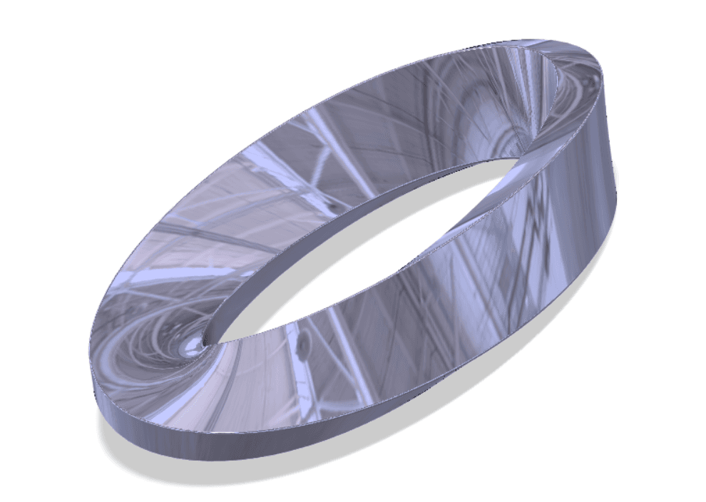 Möbius strip (simple & connected) 3d model