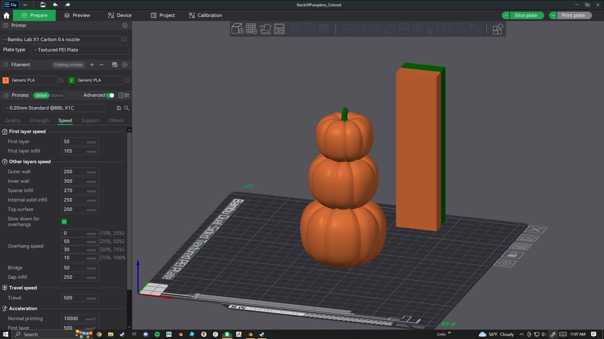 Stack of Pumpkins 3d model