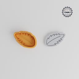 Leaf Shape Cutter & Stamp Set, Perfect for Cookies & Fondant, Nature Foliage, Multiple Sizes S/M/L PRODUCT_528 3d model